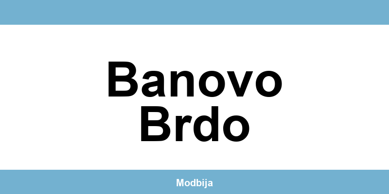 Mona radnje Banovo Brdo i kontakt informacije