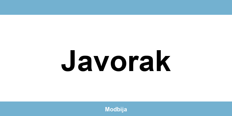 Mona radnje Javorak i kontakt informacije
