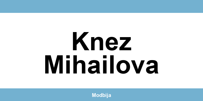 Mona radnje Knez Mihailova i kontakt informacije